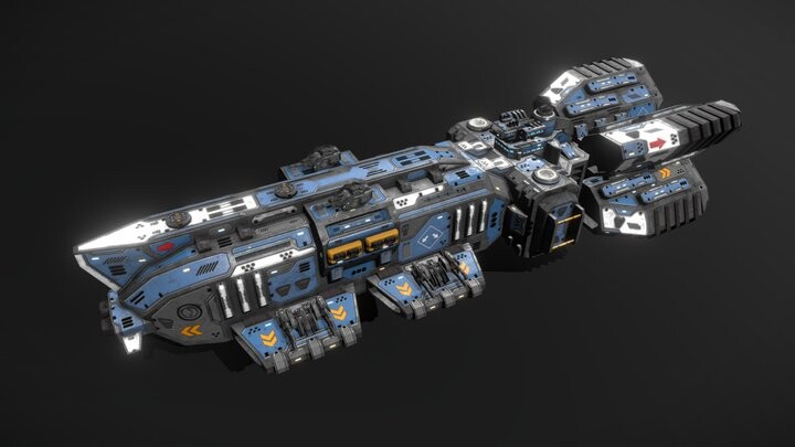 ArtStation - Scifi Frigate Hammerhead