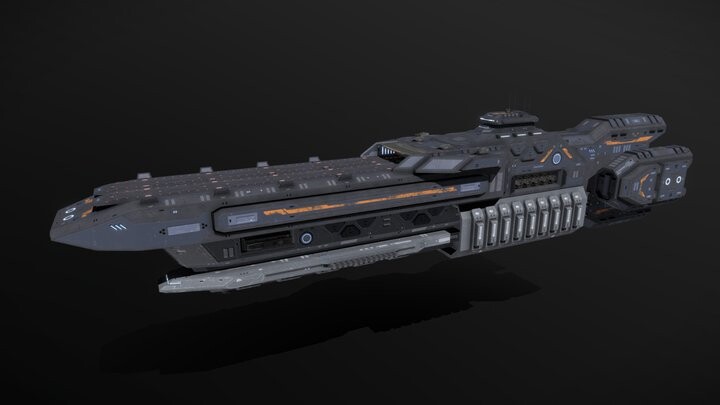 ArtStation - Scifi Light Carrier Valiant