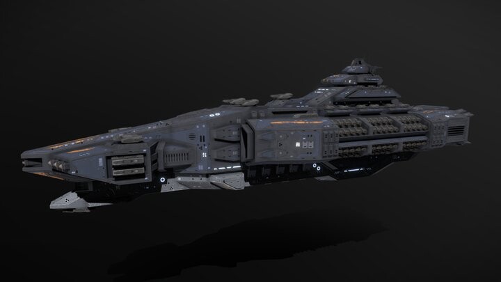 ArtStation - Scifi Siege Battleship Venom