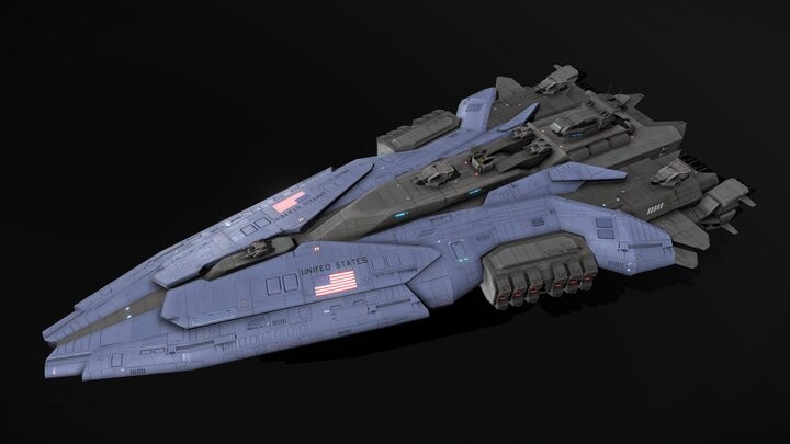 ArtStation - USSN Farragut Class Destroyer