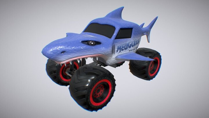 ArtStation - Shark Monster Truck