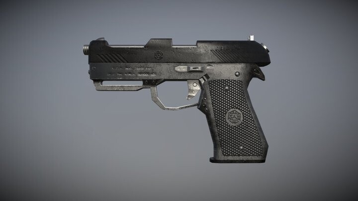 ArtStation - Hand Gun - Low Poly