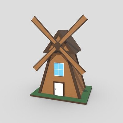 Low Poly Windmill