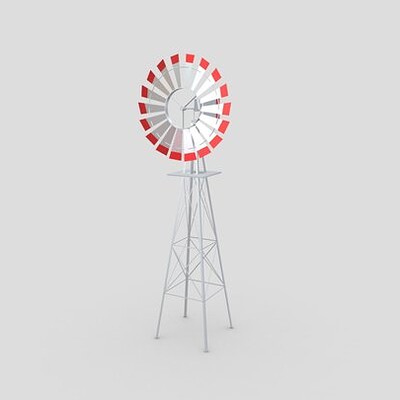 Metal Frame Windmill
