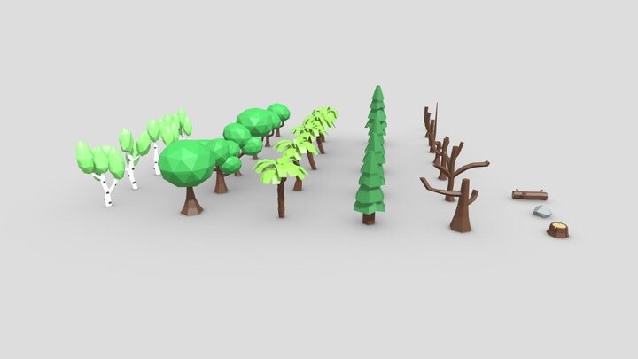 ArtStation - Assorted Tree Collection