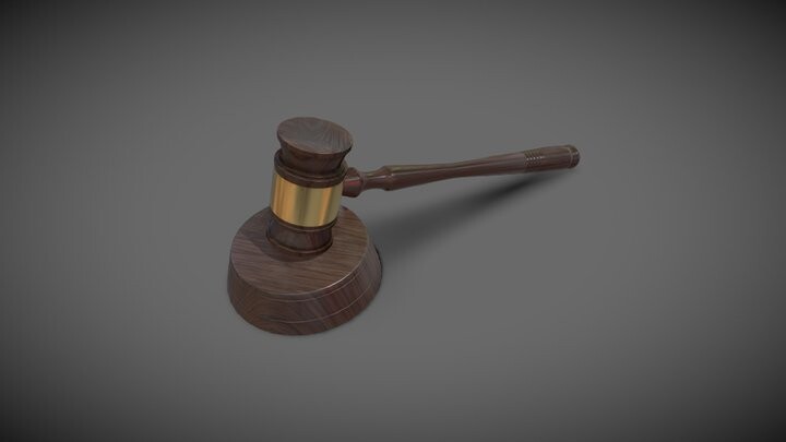 ArtStation - A judge gavel.