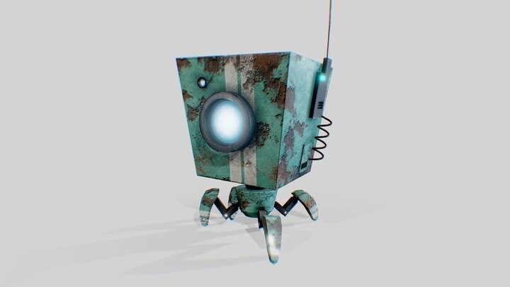 ArtStation - Robot N°01 - Rigged and animated model