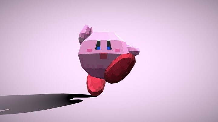 ArtStation - Kirby low poly