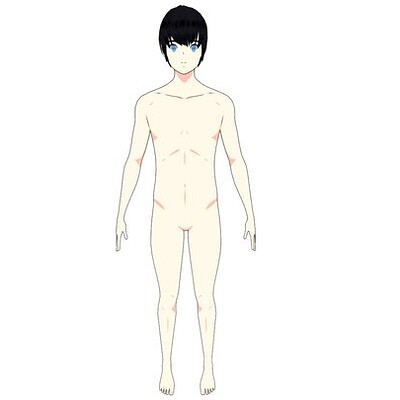 9head model that can be used for male anime characters  CLIP STUDIO ASSETS