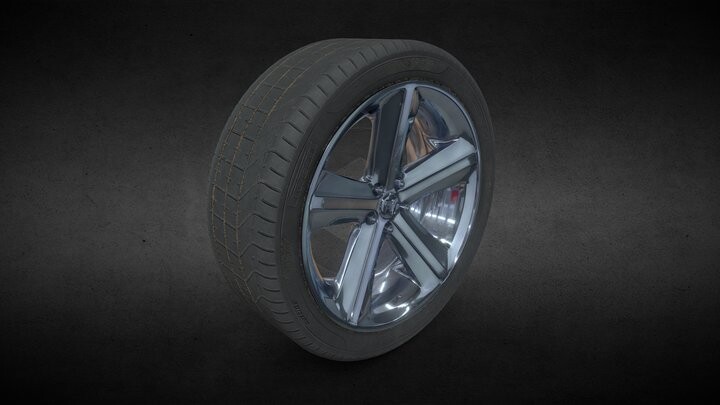 Artstation - Dodge Challenger Srt8 Wheel