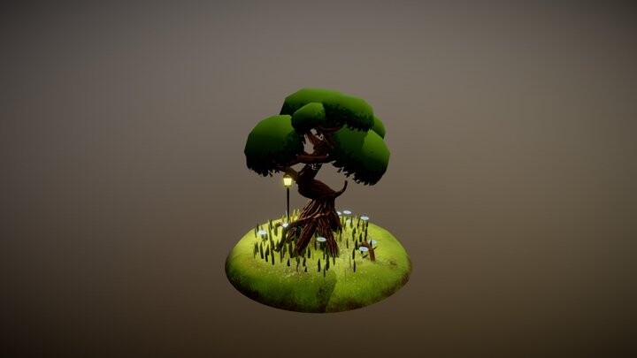 ArtStation - Stylized tree