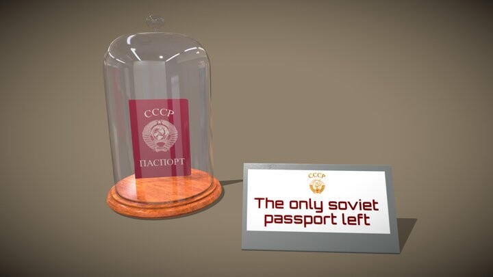 ArtStation - A soviet passport. Советский паспорт.