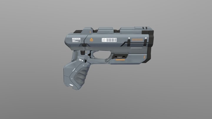 ArtStation - Scifi Handgun