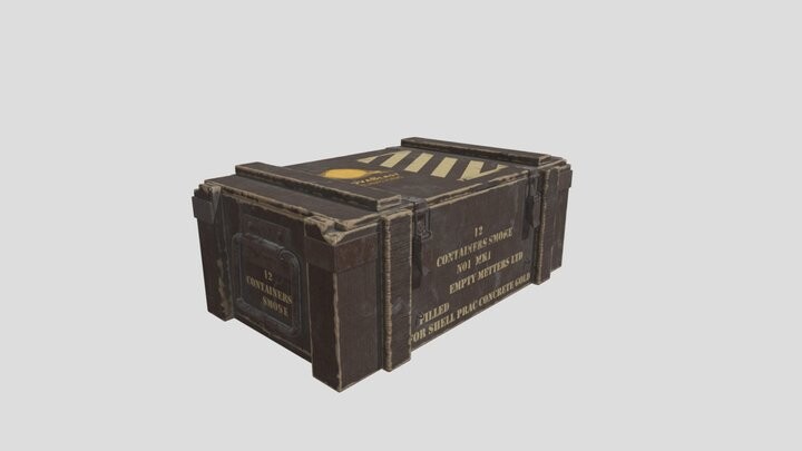 ArtStation - Ammo Crate Game Prop