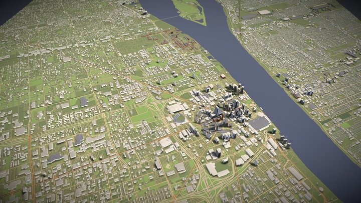 ArtStation - Detroit USA - city and urban