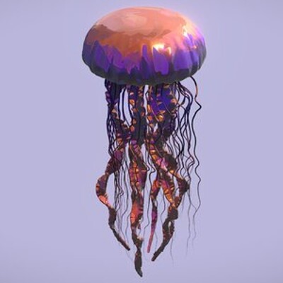 Hand-Painted Jellyfish – Original Concept