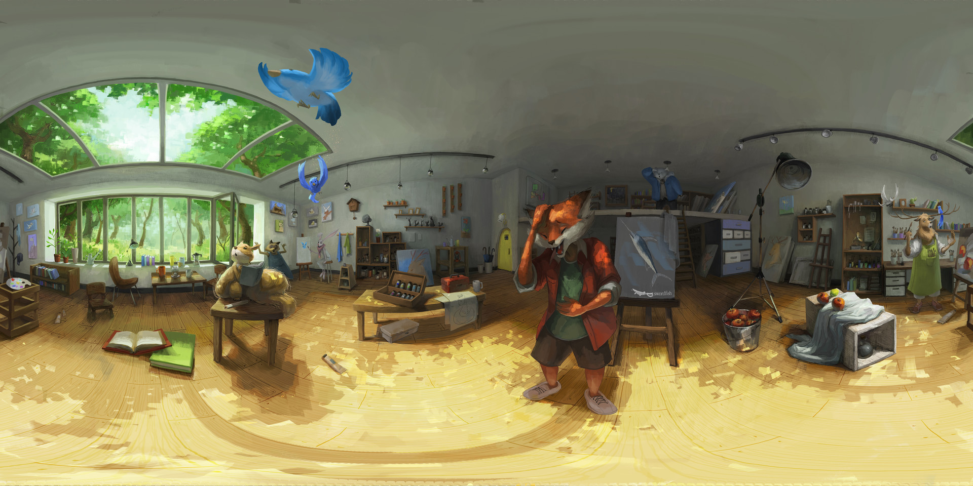 ArtStation Swordfish studio creative project