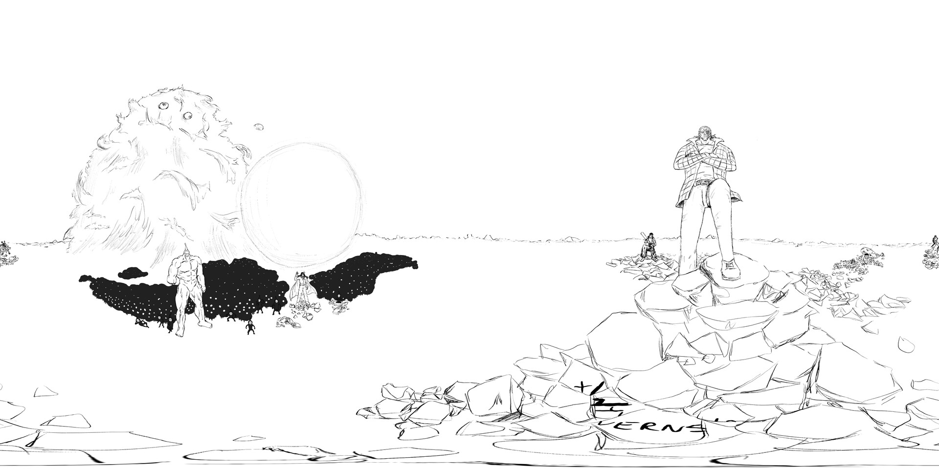 ArtStation - Manga Collage Wallpaper - One Punch Man / 1680x1050px