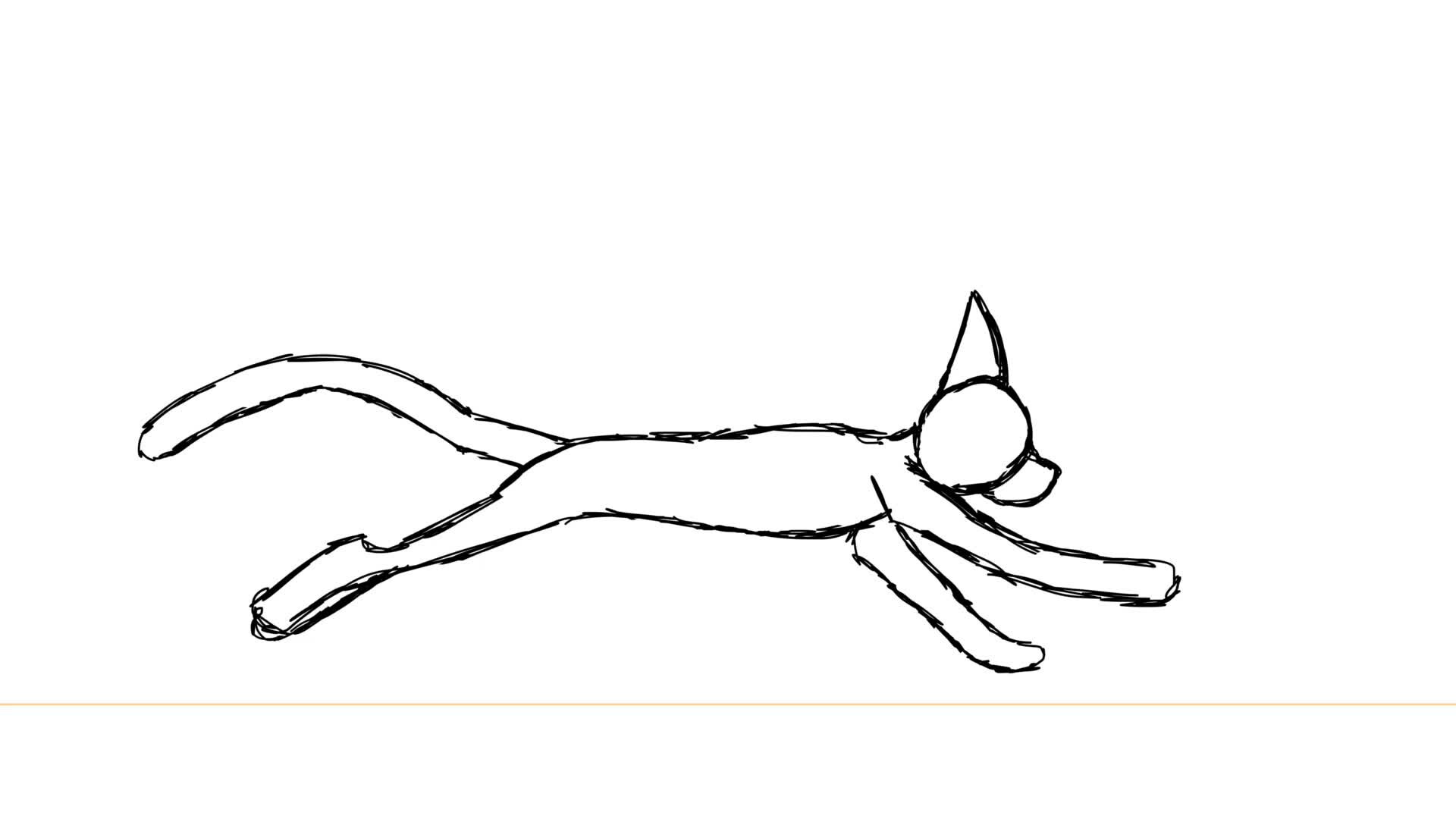 ArtStation Cat Run Cycle