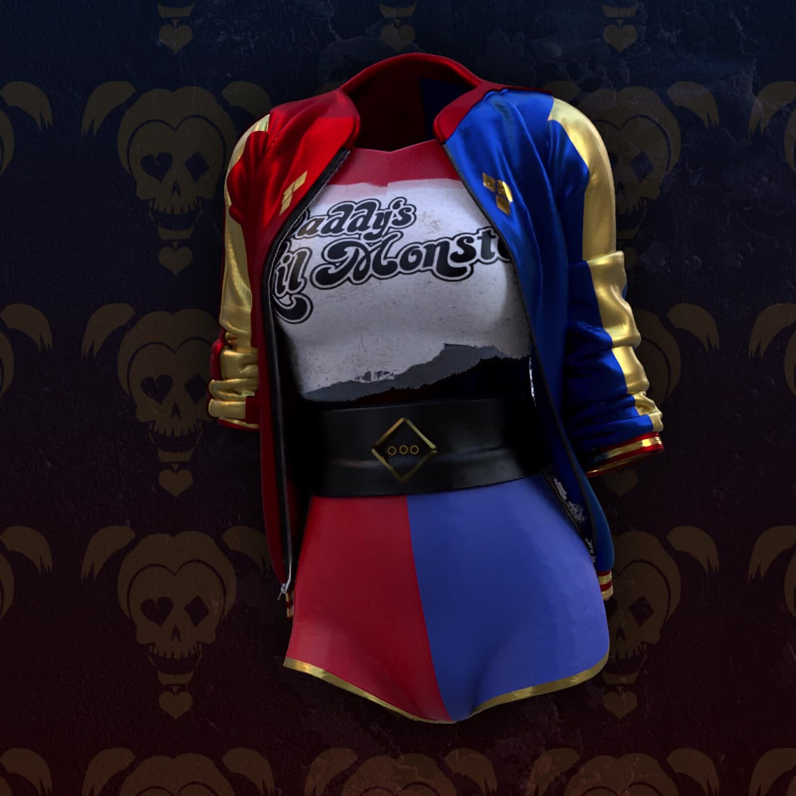 Harley Quinn Outfit (Marvelous Designer)