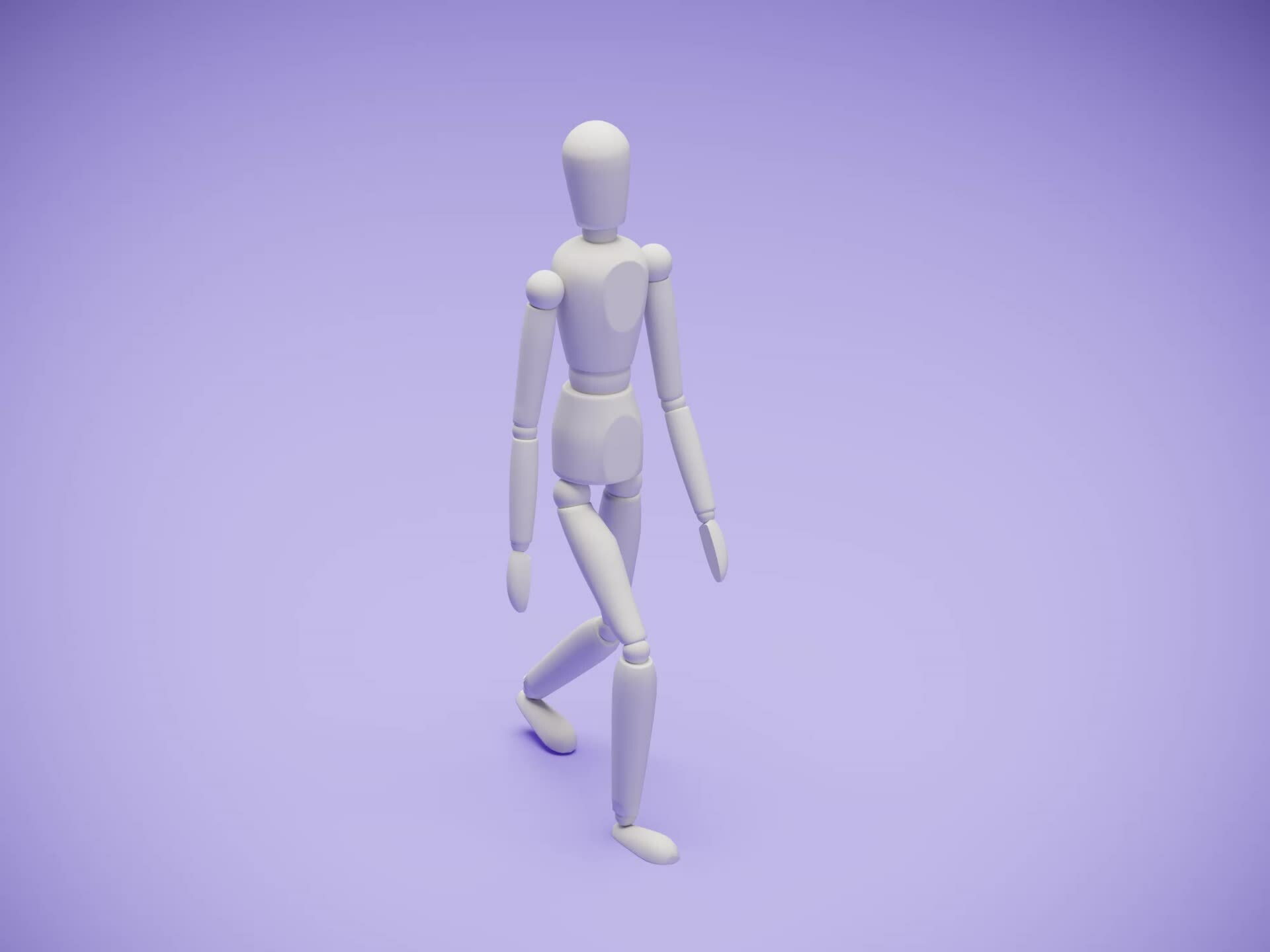 ArtStation Mannequin walk cycle
