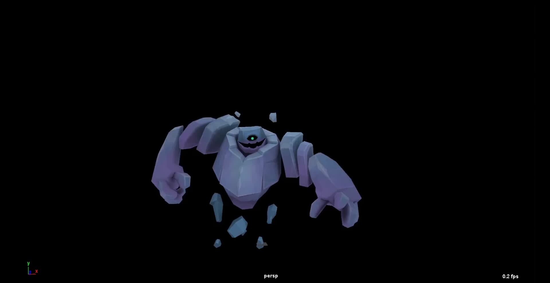 ArtStation Elemental Mean Rock Dude