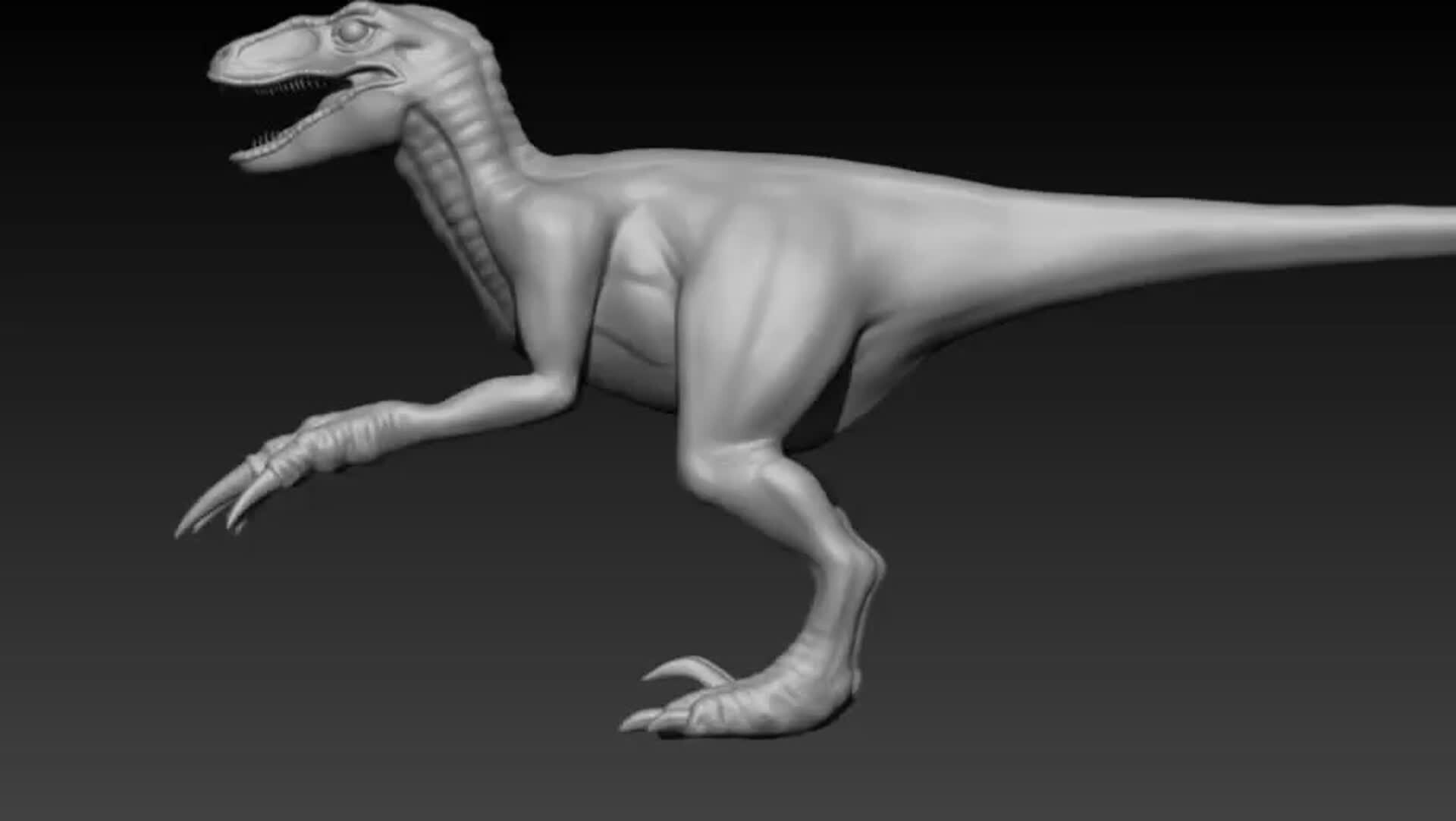 ArtStation - Velociraptor V1 (next update: texture and lights)