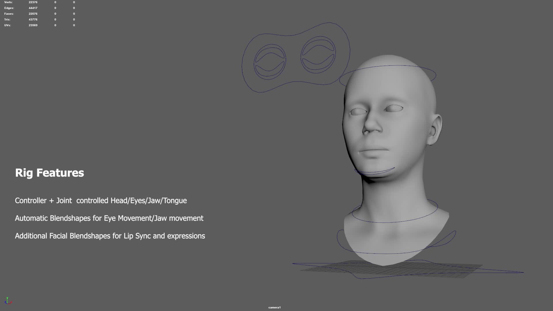 ArtStation - Female Head/Face Rig