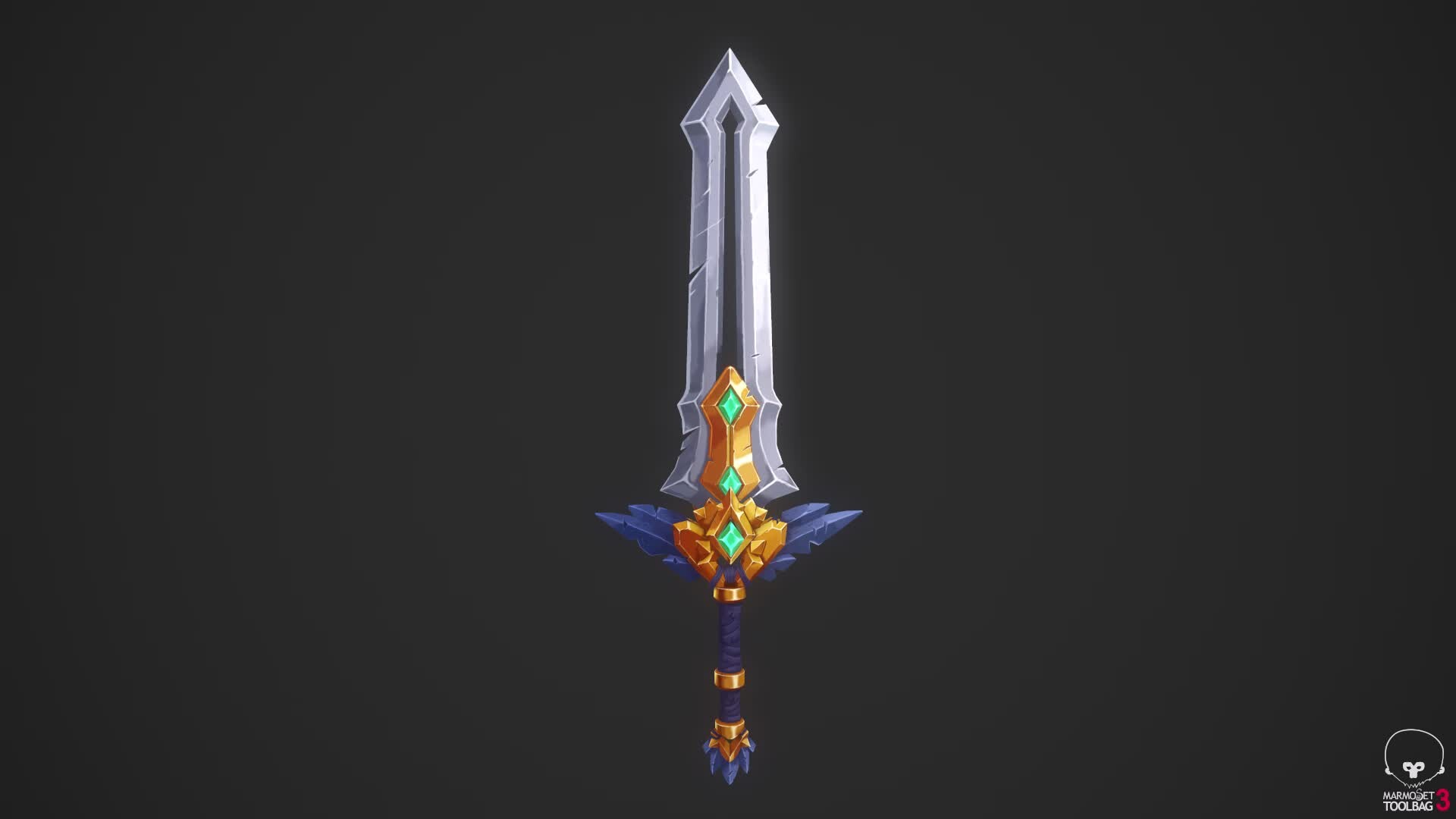 ArtStation - Hand Painting Practice - Champion's Pride Sword