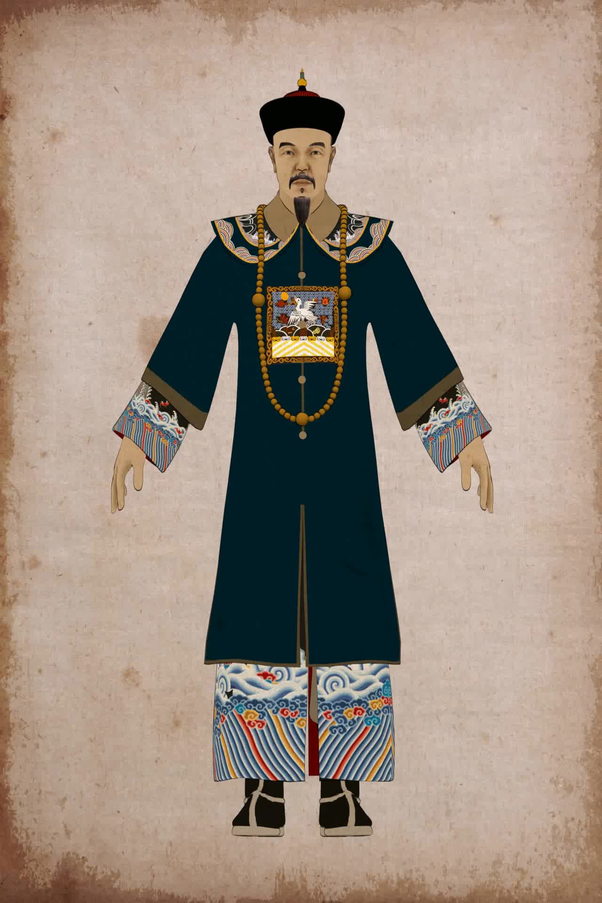 ArtStation The Qing Dynasty Officials   Am Bu Thumb 