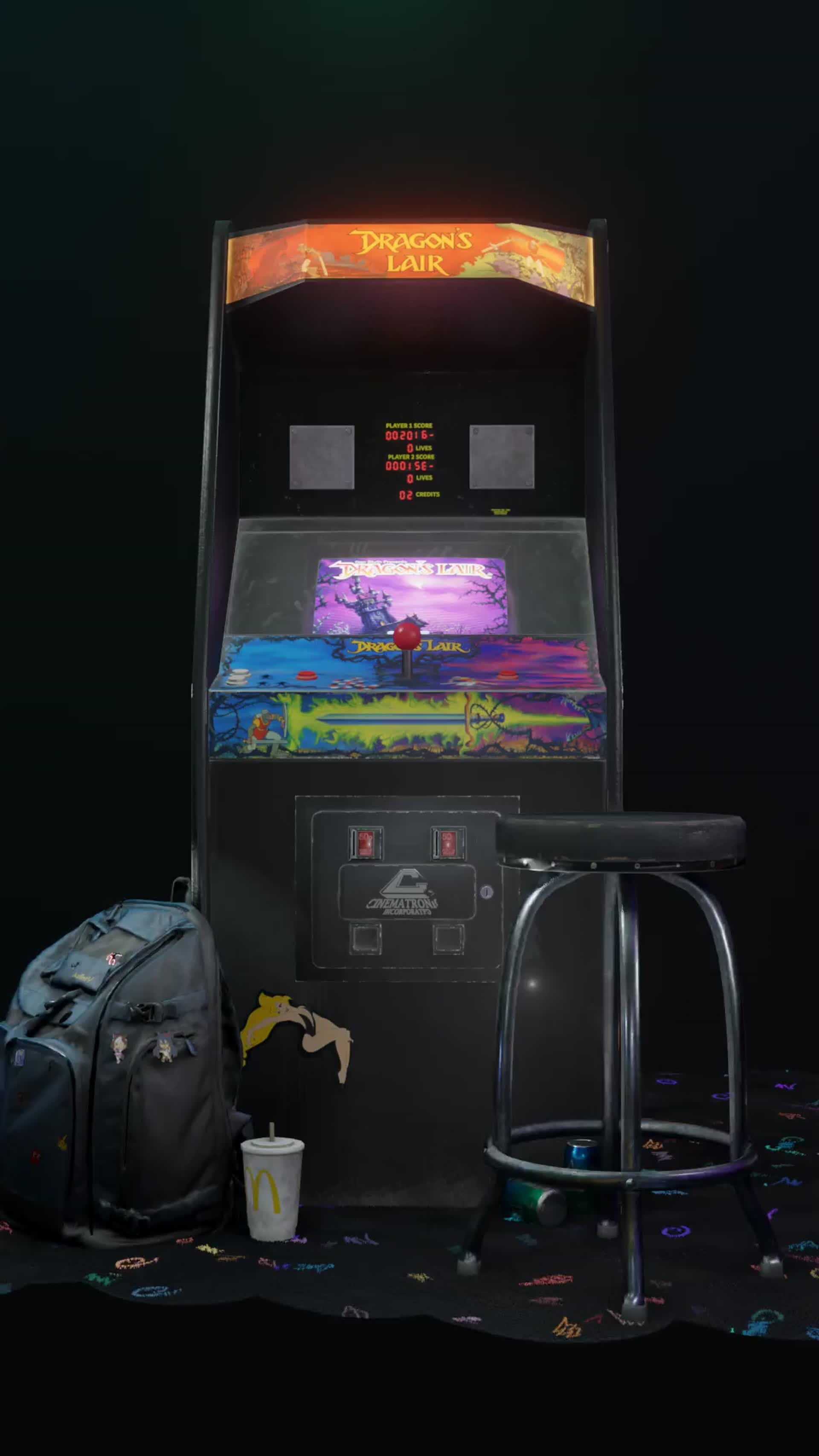 Artstation Dragon S Lair Arcade Cabinet ron Petherbridge