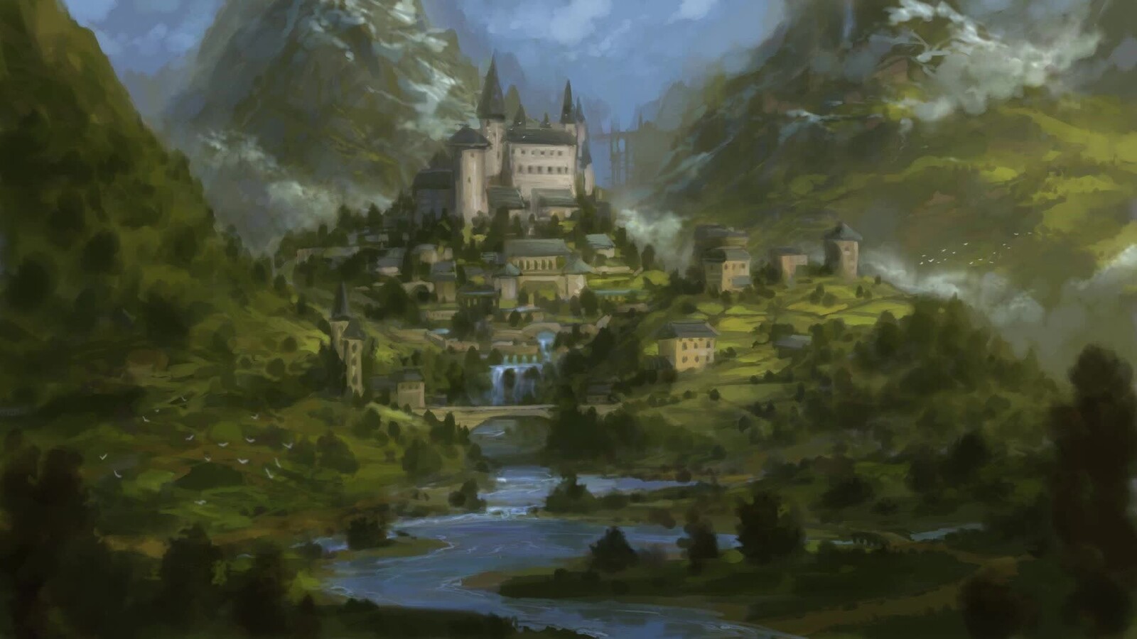 Fantasy Castle - sketch