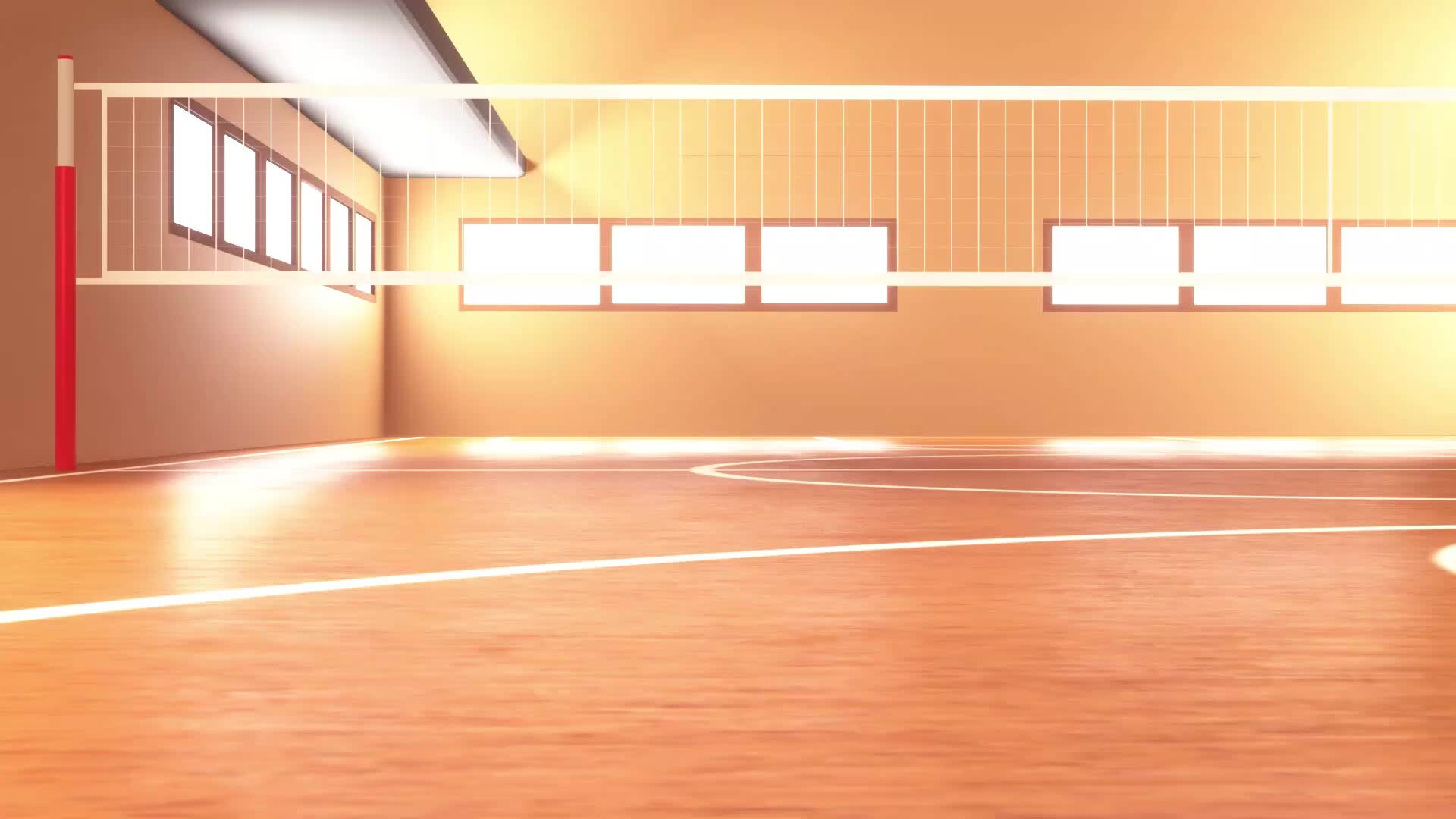 Ảnh Volleyball court background anime hấp dẫn và sinh động