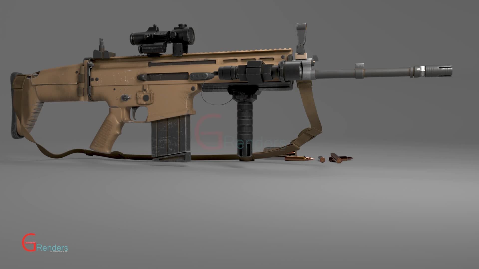 Artstation Scar L Gun