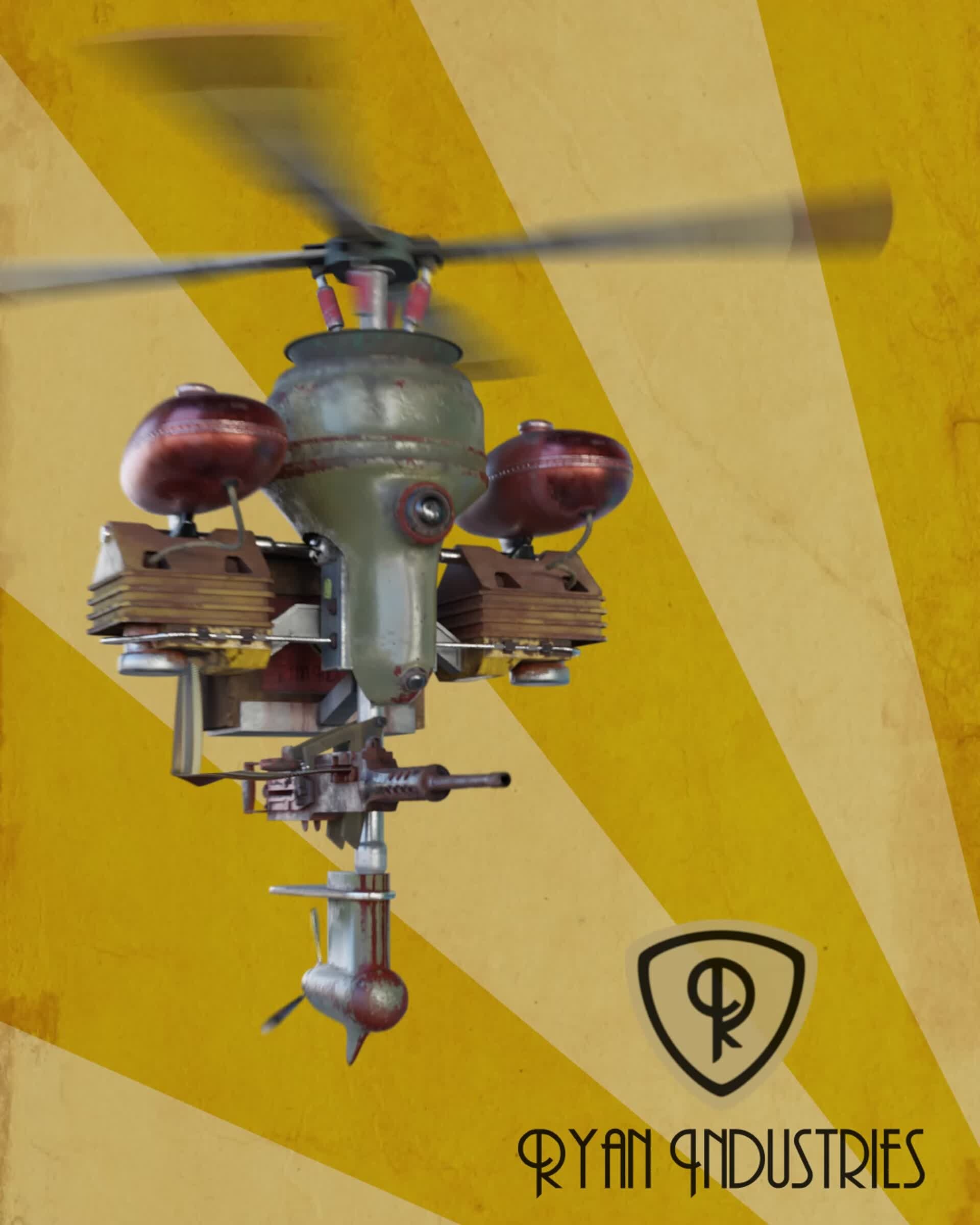 Matte P Bioshock Security Bot