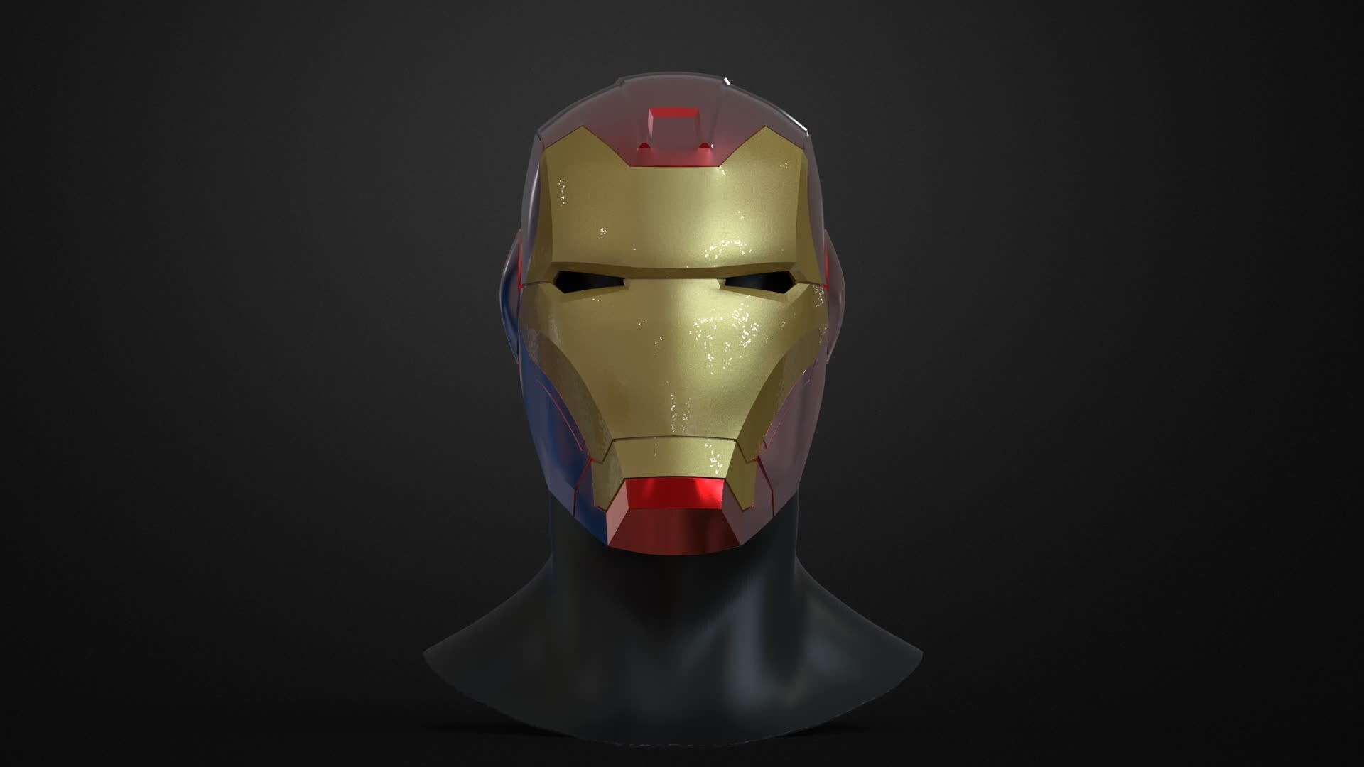 artstation ironman marvel future revolution moden design 3d printable helmet