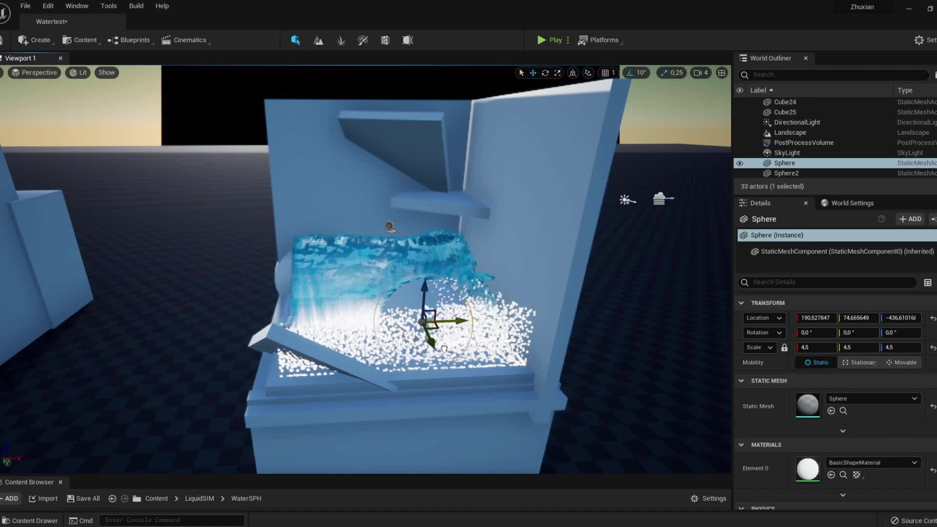 ArtStation UE5 Realtime water
