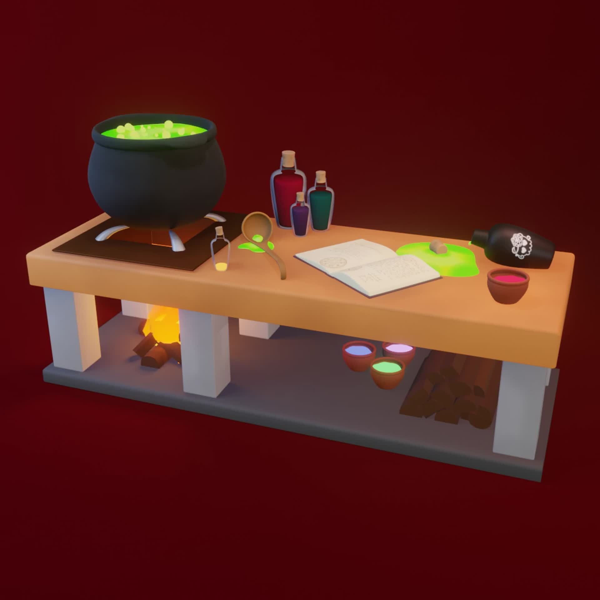 ArtStation - Spell - witch's kitchen