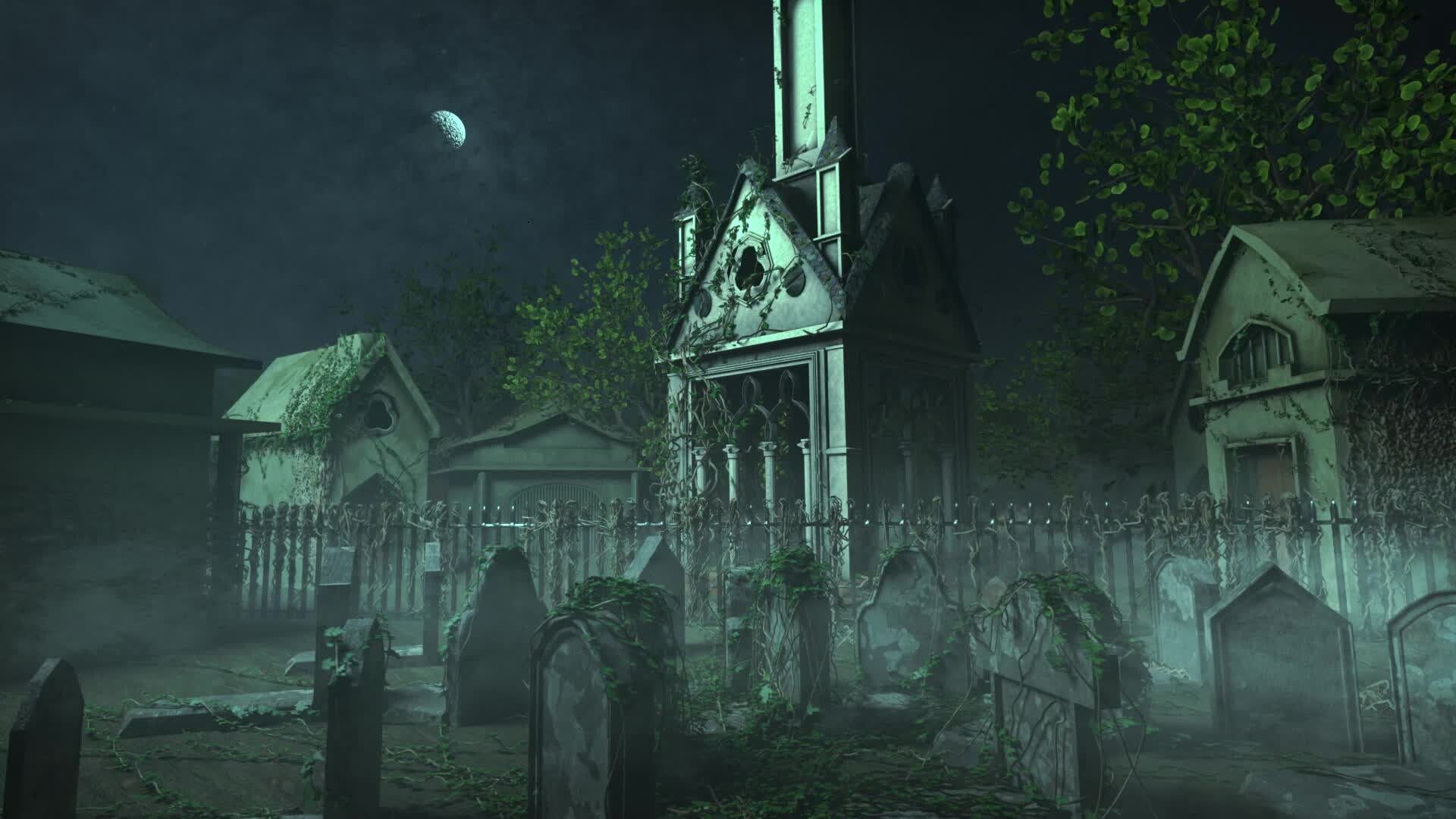 ArtStation - Cemetry Night