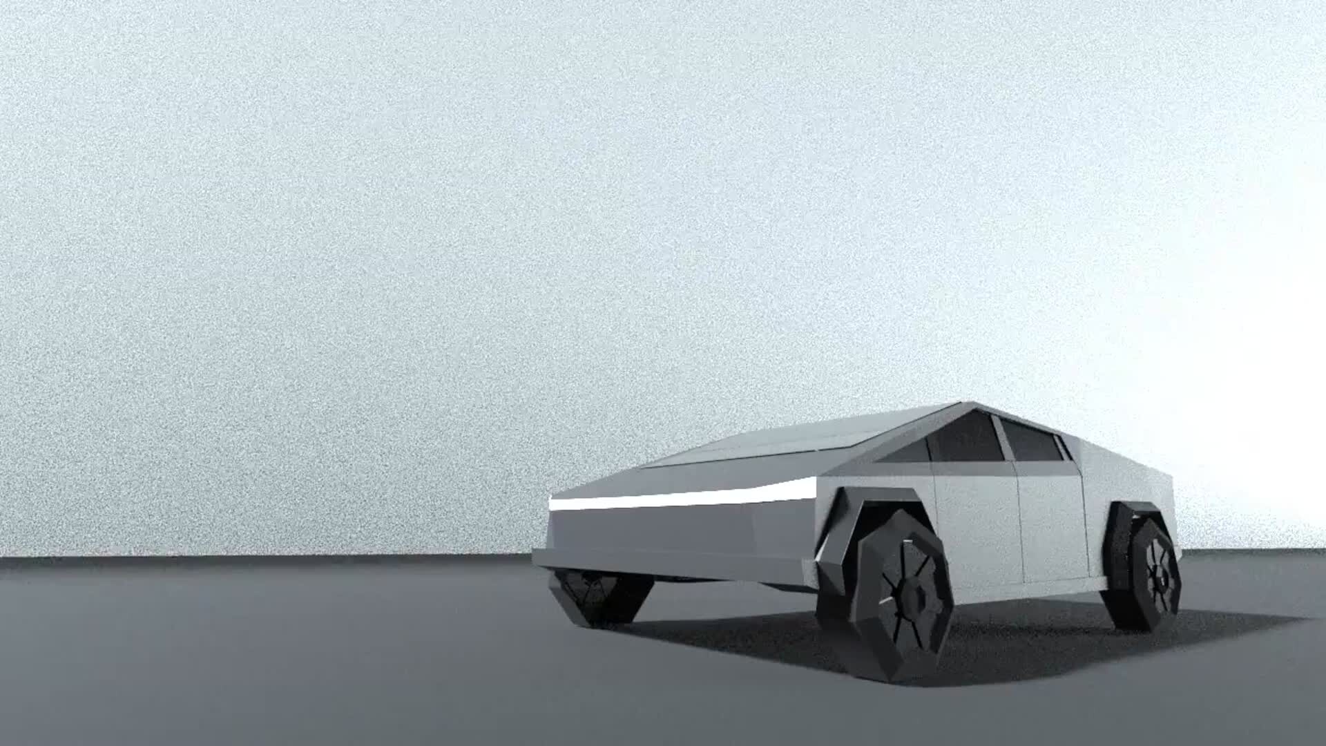 ArtStation - 3D TESLA CYBERTRUCK