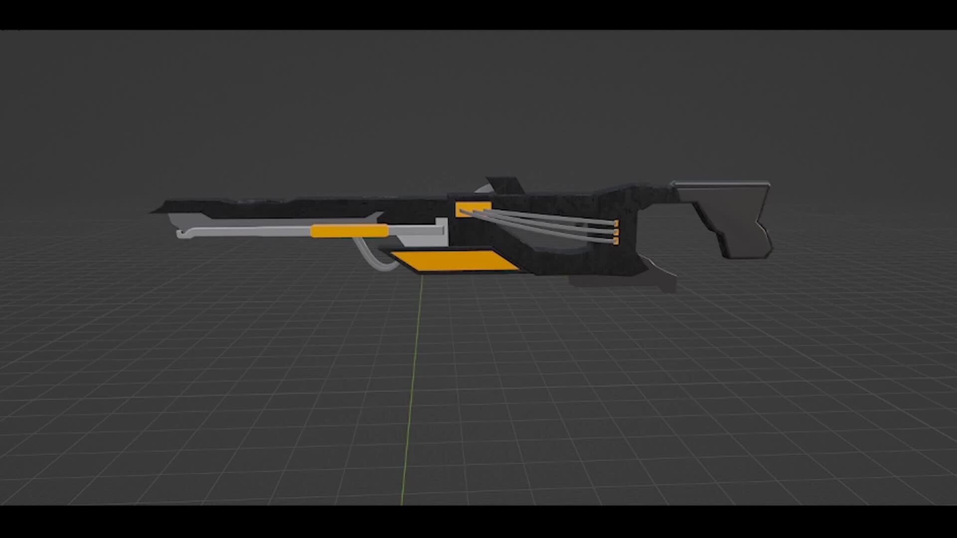 ArtStation - Futuristic rifle project