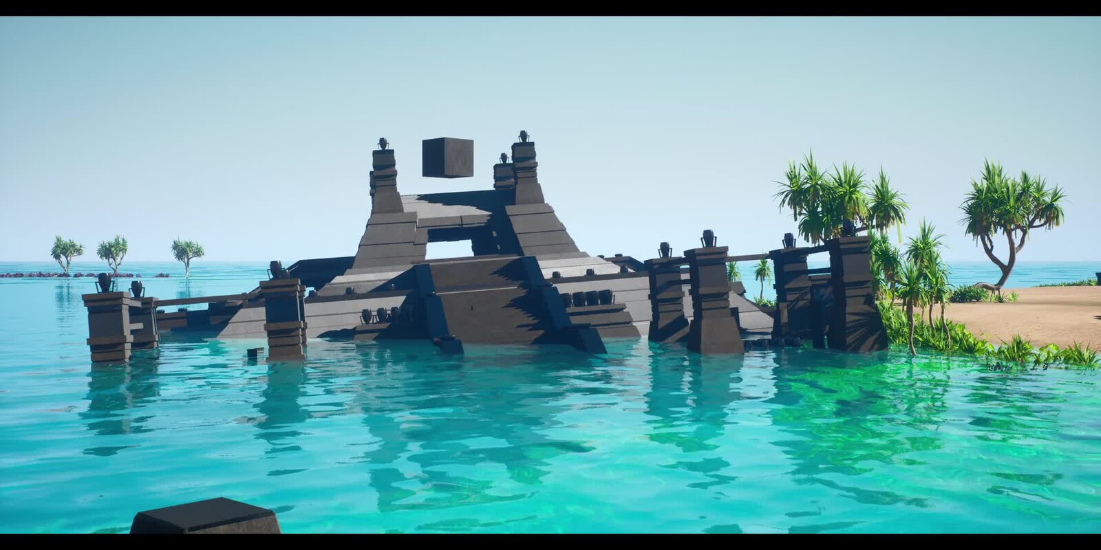 Unreal Engine Water System - Pyramids