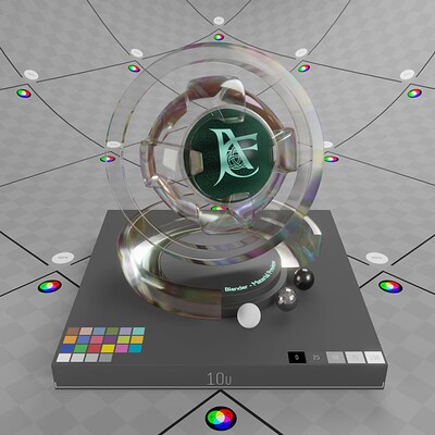 Blender Eevee Bubble Shader based upon the Glass and Pearl Shader 