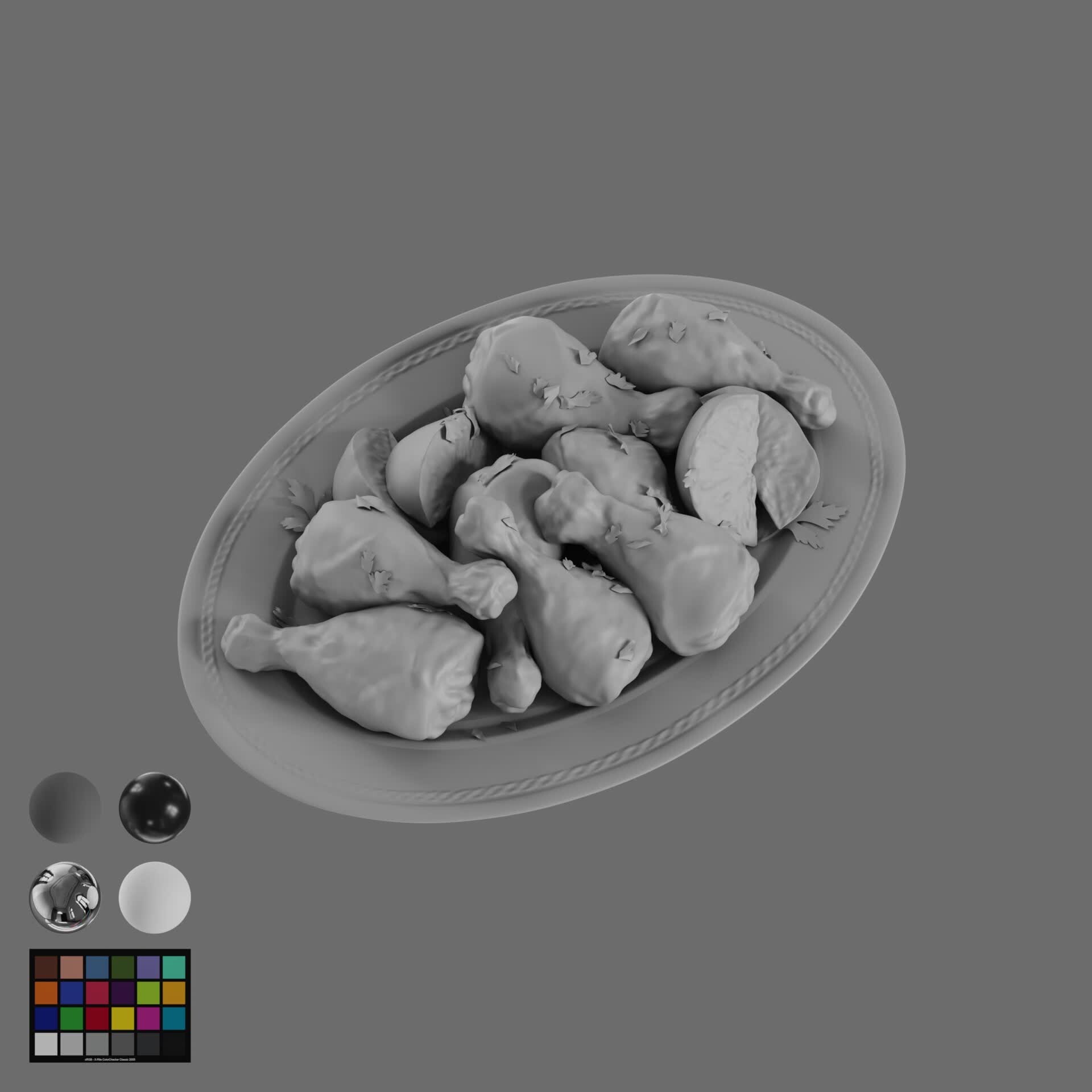 ArtStation Chicken Plate artstation-chicken-plate