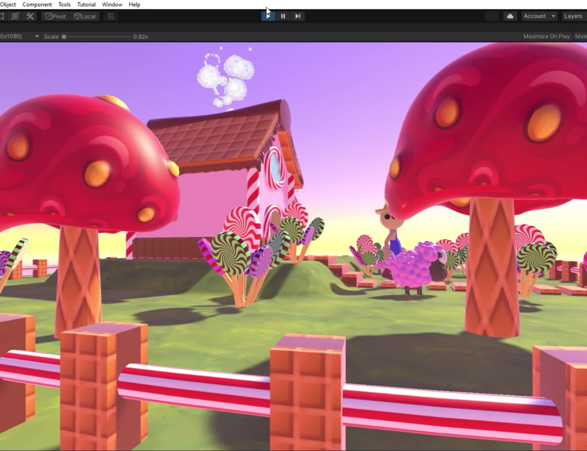 ArtStation - Candy Themed Unity Game Scene