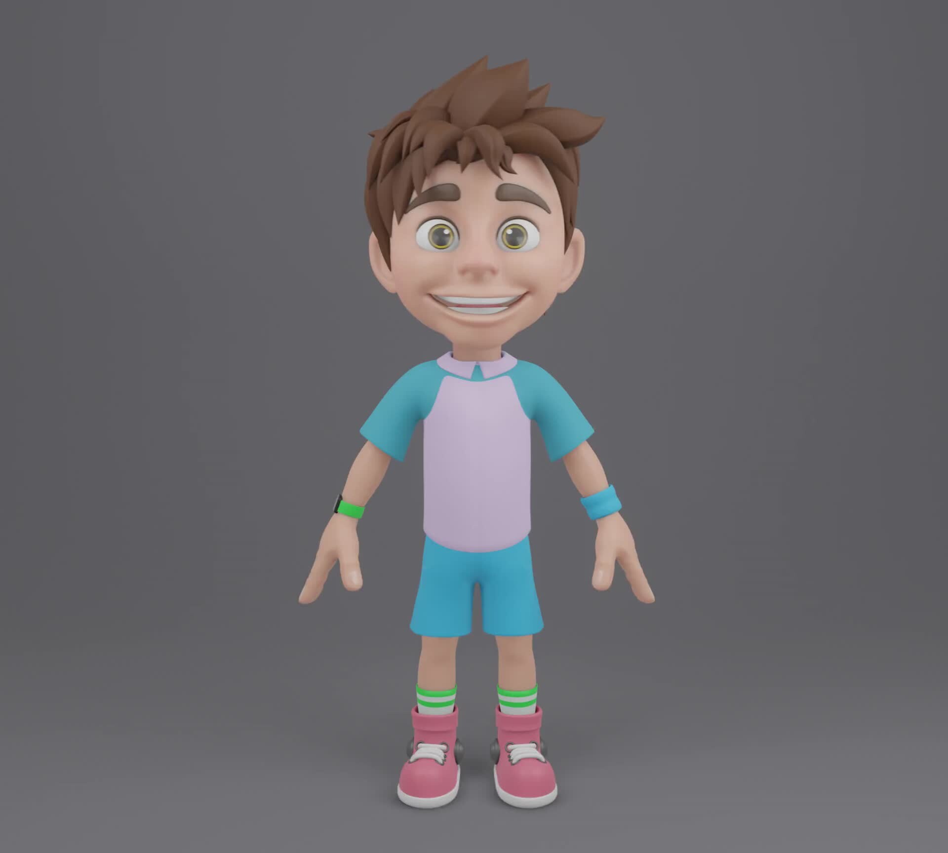 ArtStation - Stylised cartoon boy