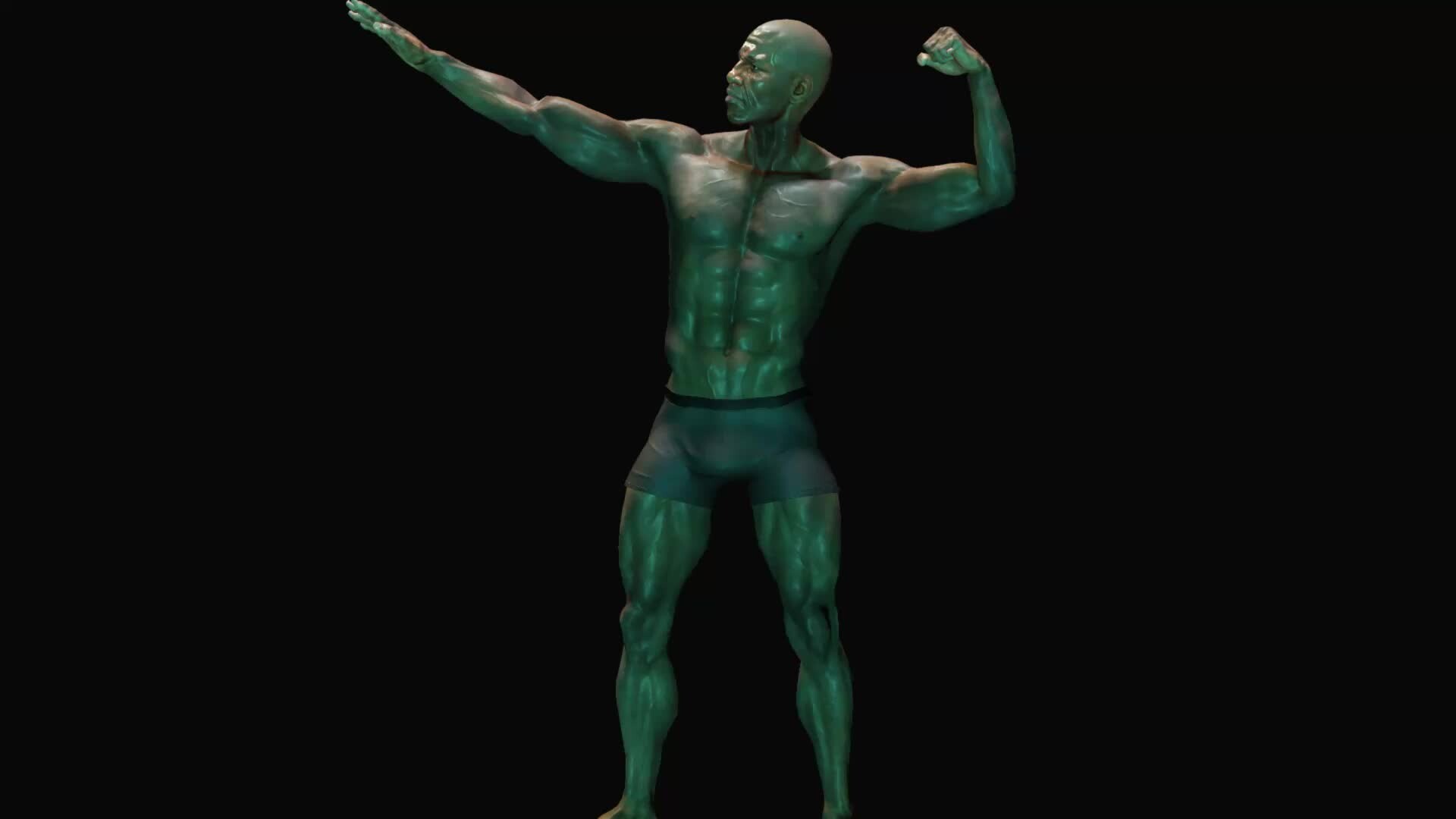 ArtStation - Black Men Anatomy , 3D Character Show Real