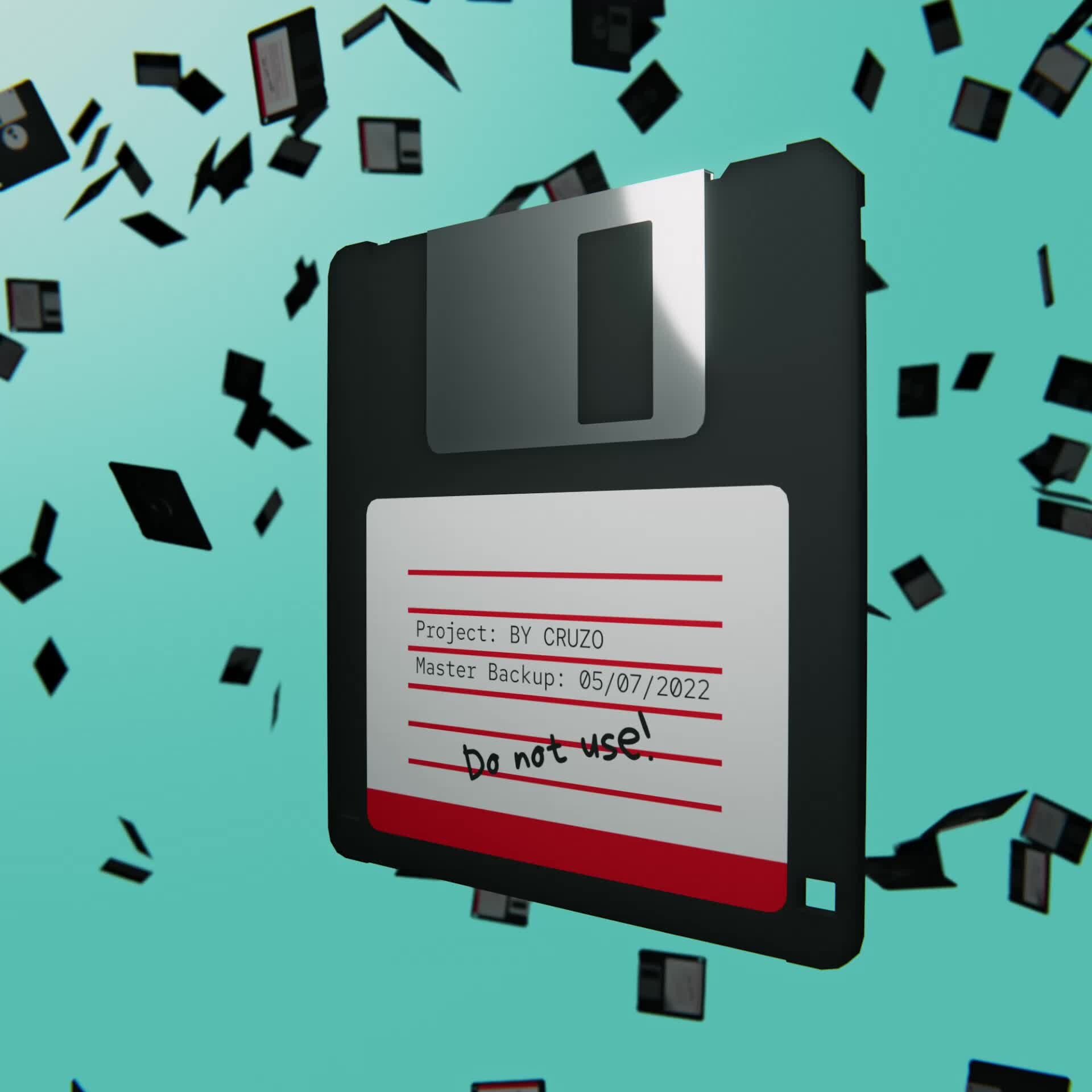 ArtStation Floppy disk animation