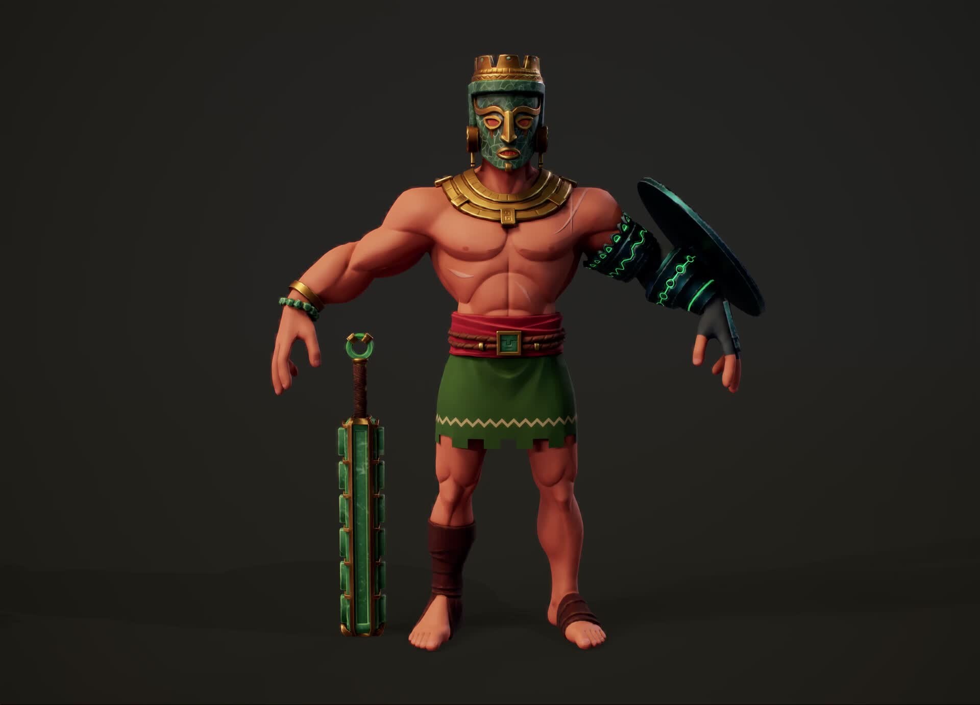 ArtStation - Toki, Aztecar Warrior