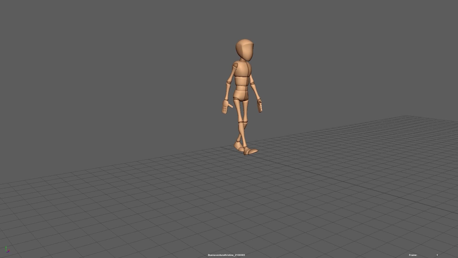 ArtStation - 3D Basic walk and jump animation